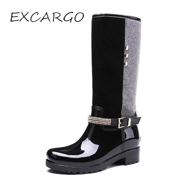 excargo woman rainboots shoes keep warm 2020 autumn winter female cool riding rubber boots shoes lady rivet belt rain boots 41, Black
excargo woman rainboots shoes keep warm 2020 autumn winter female cool riding rubber boots shoes lady rivet belt rain boots 41, Black