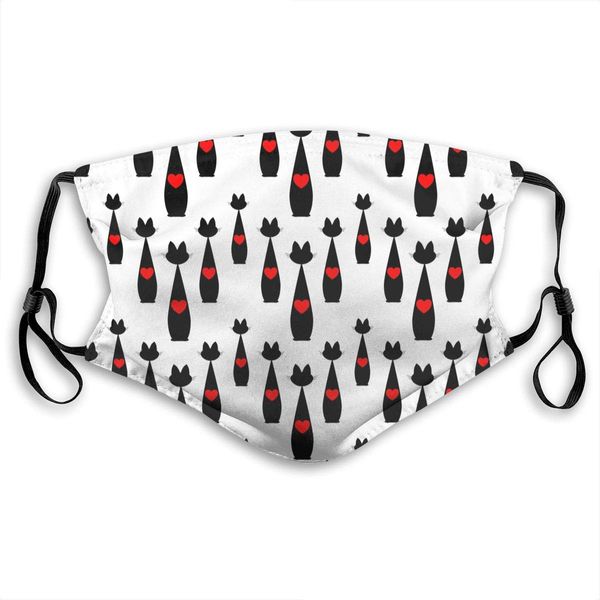 black cat and red heart washable reusable mask, anti dust half face mouth mask for kids teens men women with adjustable ear loops
black cat and red heart washable reusable mask, anti dust half face mouth mask for kids teens men women with adjustable ear loops