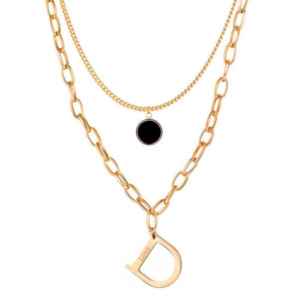 chokers firebros 2021 rose gold silver color stainless steel black shell tag letter d pendant paired chain necklace choker women jewelry, Golden;silver
chokers firebros 2021 rose gold silver color stainless steel black shell tag letter d pendant paired chain necklace choker women jewelry, Golden;silver
