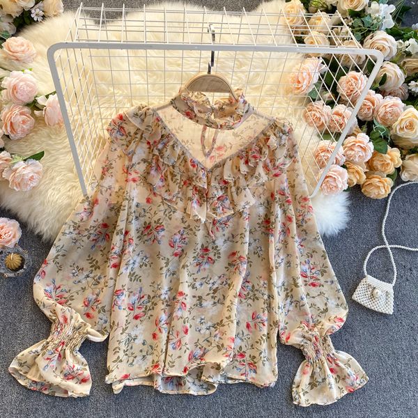 2021 new singiny women crocheted spring blouse puff vintage floral printing blouses vu0v, White
2021 new singiny women crocheted spring blouse puff vintage floral printing blouses vu0v, White
