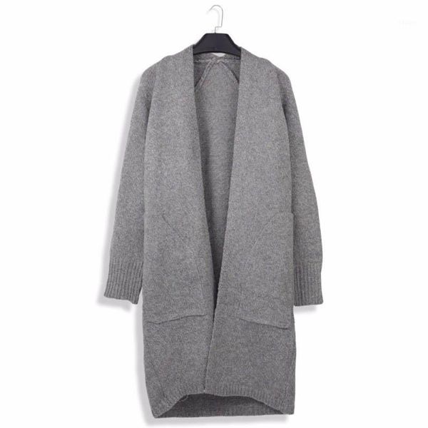 2019 autumn winter fashion women long sleeve loose knitting cardigan sweater women knitted female cardigan1, White
2019 autumn winter fashion women long sleeve loose knitting cardigan sweater women knitted female cardigan1, White