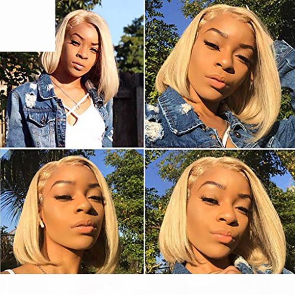lace frontal brazilian hair bob wigs #613 color pre plucked bleached knots remy glueless straight blonde human hair wig for black women, Black;brown
lace frontal brazilian hair bob wigs #613 color pre plucked bleached knots remy glueless straight blonde human hair wig for black women, Black;brown