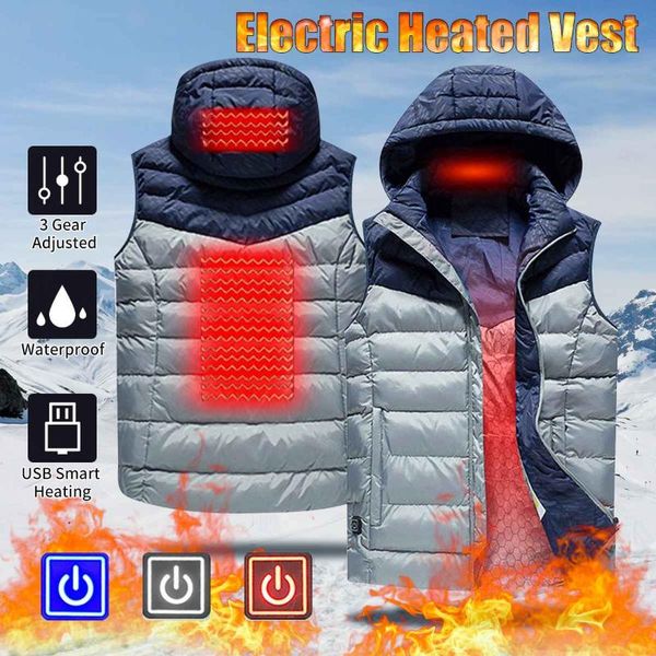 outdoor t-shirts heated vest men women usb jacket heating thermal clothing hunting winter 3 modes xl-5xl with hat, Gray;blue
outdoor t-shirts heated vest men women usb jacket heating thermal clothing hunting winter 3 modes xl-5xl with hat, Gray;blue