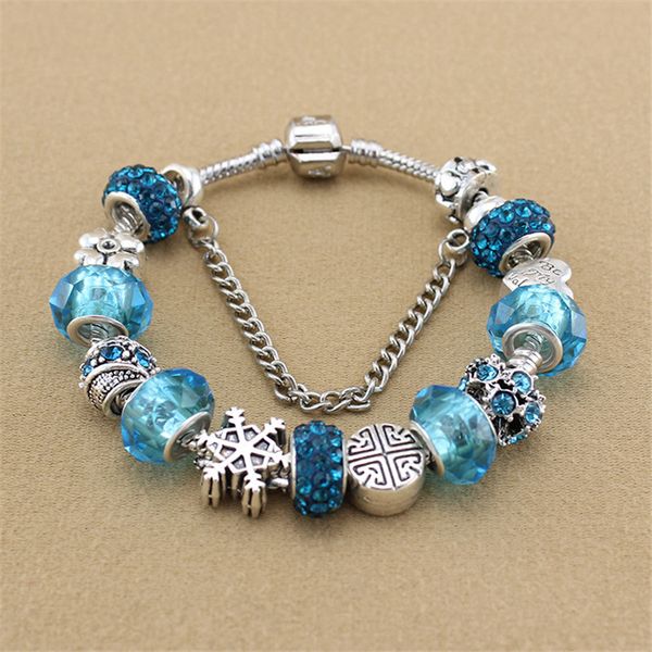 2020 diy snow blue crystal beads charm pan bracelets bangles luxury women jewelry, Golden;silver
2020 diy snow blue crystal beads charm pan bracelets bangles luxury women jewelry, Golden;silver