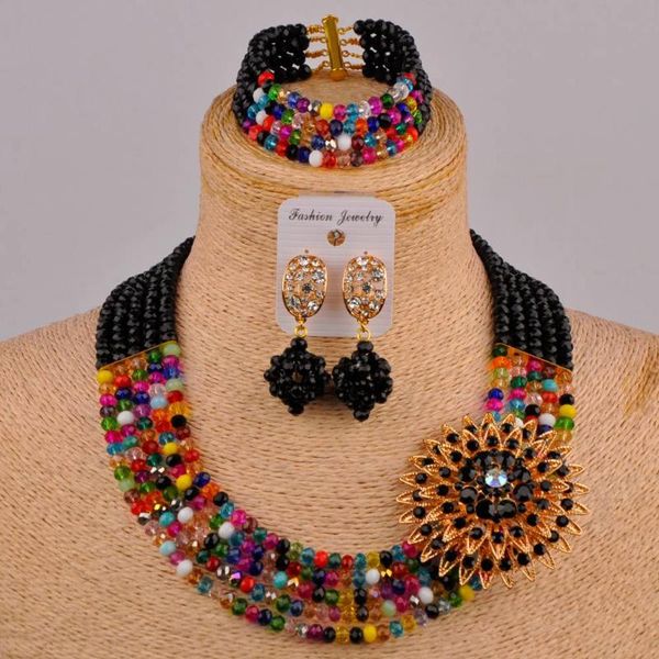 черный multicolors кристалл ожерелье африканского набор нигерийских свадьбы африканские бусы установить 5sz, Silver
черный multicolors кристалл ожерелье африканского набор нигерийских свадьбы африканские бусы установить 5sz, Silver