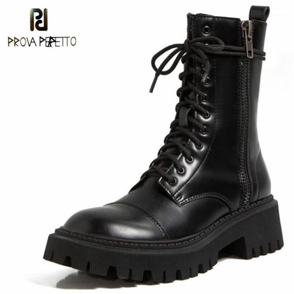 prova perfetto 2020 new motorcycle boot leisure zipper-sid cross-tied and thick bottom zapatos de mujer solid color short boots1, Black
prova perfetto 2020 new motorcycle boot leisure zipper-sid cross-tied and thick bottom zapatos de mujer solid color short boots1, Black