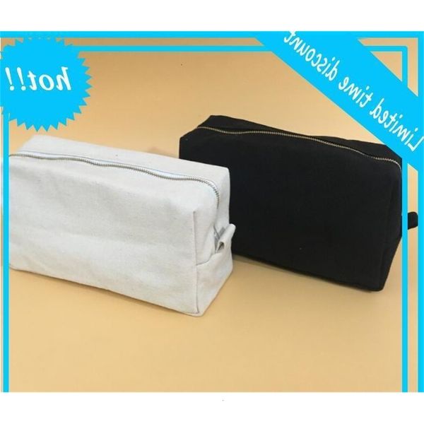 50pcs diy cosmetic women canvas plain blank large capacity protable gold zipper wash tolitery bag beige black
50pcs diy cosmetic women canvas plain blank large capacity protable gold zipper wash tolitery bag beige black