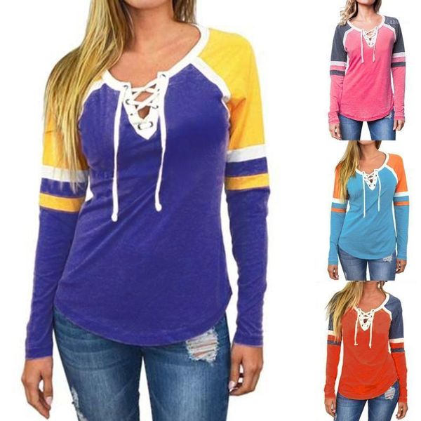 women's t-shirt european and american stitching women long sleeves 1, White
women's t-shirt european and american stitching women long sleeves 1, White