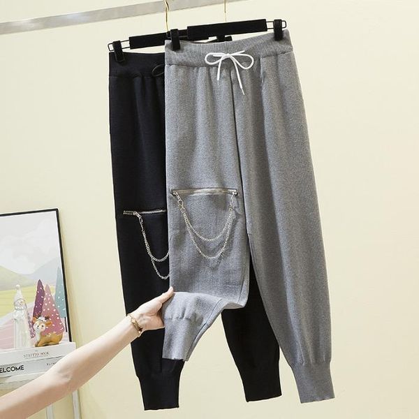 oversized l-4xl high waisted zipper ripped casual sweatpants women's loose wind leg harem pants fashion lace-up trousres1, Black;white
oversized l-4xl high waisted zipper ripped casual sweatpants women's loose wind leg harem pants fashion lace-up trousres1, Black;white