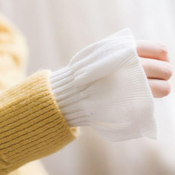five fingers gloves 2pcs/pair knitted fake cuff women girls korean style big wave wrist decor, Blue;gray
five fingers gloves 2pcs/pair knitted fake cuff women girls korean style big wave wrist decor, Blue;gray