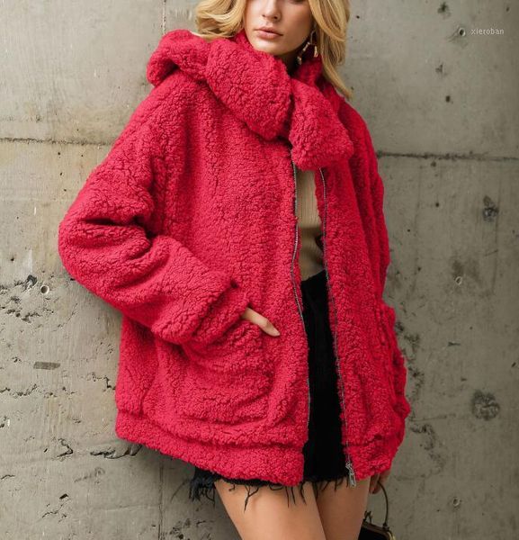 large size women's fur jacket 2019 winter new plush coat solid color fur collar detachable loose jacket imitation coat1, Black
large size women's fur jacket 2019 winter new plush coat solid color fur collar detachable loose jacket imitation coat1, Black