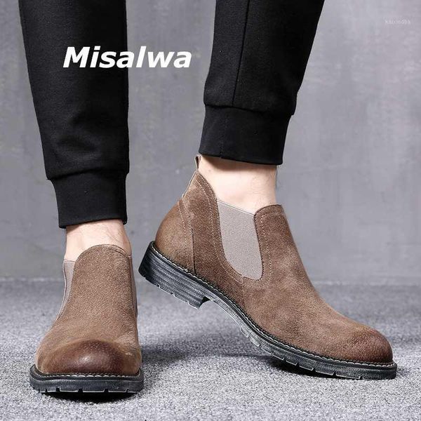 misalwa classic men's boots short pig suede leather desert casual shoes spring winter warm oxford combat ankle boots1, Black
misalwa classic men's boots short pig suede leather desert casual shoes spring winter warm oxford combat ankle boots1, Black