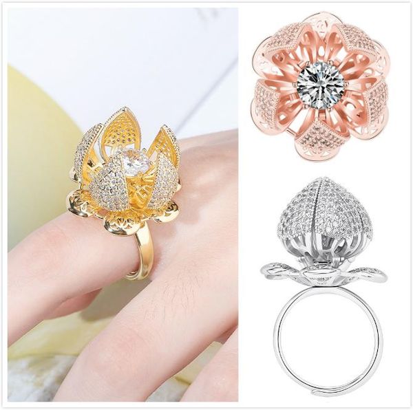 18k gold rose gold personalized bling cubic zirconia openable flower open cuff finger band ring diamond wedding engagement rings for women, Golden;silver
18k gold rose gold personalized bling cubic zirconia openable flower open cuff finger band ring diamond wedding engagement rings for women, Golden;silver