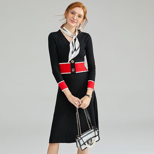 f5wvo length long commuter sweater autumn winter new v-neck contrast waist knitted sweater dress skirt medium 1928304-2020 lazy qznny, Black;gray
f5wvo length long commuter sweater autumn winter new v-neck contrast waist knitted sweater dress skirt medium 1928304-2020 lazy qznny, Black;gray