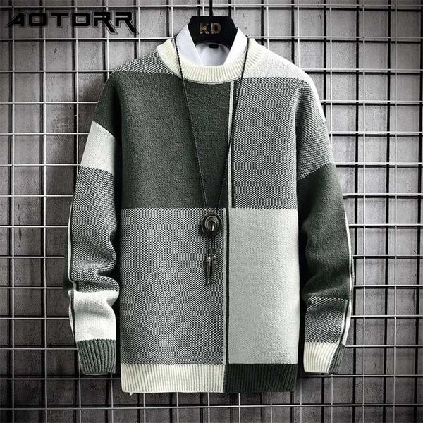 winter warm sweater men half turtleneck pullover street patchwork sweaters mens autumn casual loose knitted 211221, White;black
winter warm sweater men half turtleneck pullover street patchwork sweaters mens autumn casual loose knitted 211221, White;black