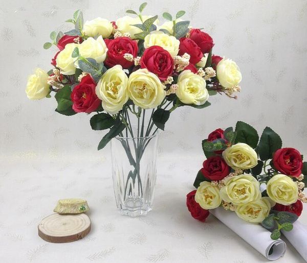 5 bouquets length 11" artificial european style rose buds stamen flowers heads for wedding home bridal bouquet decoration
5 bouquets length 11" artificial european style rose buds stamen flowers heads for wedding home bridal bouquet decoration