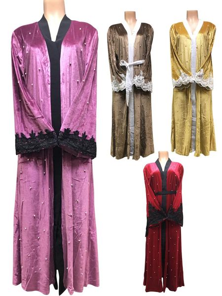 dubai abaya middle east robe ramadan clothes nail bead embroidery jibab islamic muslim velvet dress for lady, Red
dubai abaya middle east robe ramadan clothes nail bead embroidery jibab islamic muslim velvet dress for lady, Red