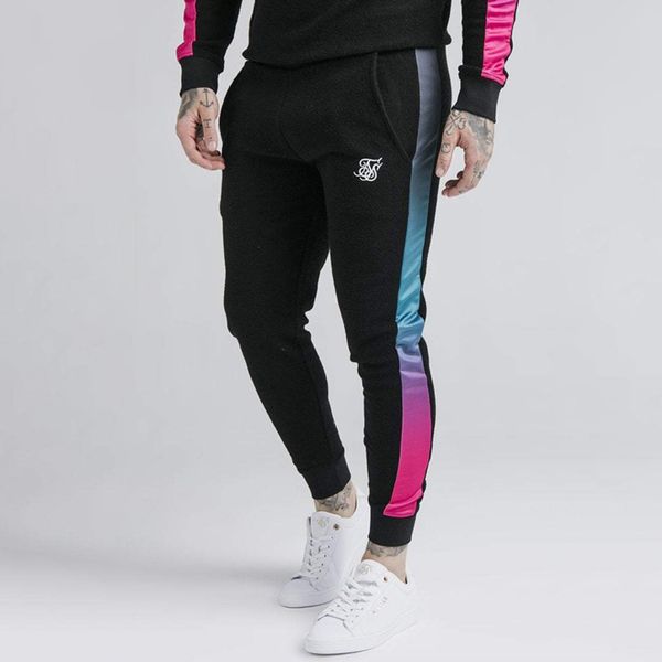 2021 casual autumn winter hip hop clothing brand silk men's sports, Black
