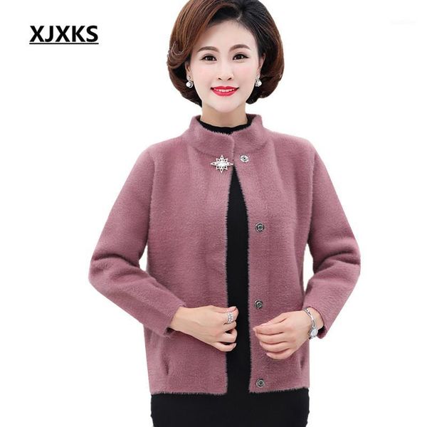 women's wool & blends xjxks 2021 autumn and winter women mink cashmere woolen coat loose plus size fashion high collar warm coat1, Black
women's wool & blends xjxks 2021 autumn and winter women mink cashmere woolen coat loose plus size fashion high collar warm coat1, Black