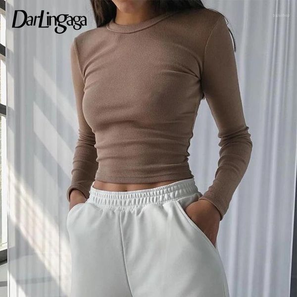 darlingaga casual ribbed knitted long sleeve autumn t shirt brown solid basic harajuku female t-shirts crop tees ladies1, White
darlingaga casual ribbed knitted long sleeve autumn t shirt brown solid basic harajuku female t-shirts crop tees ladies1, White