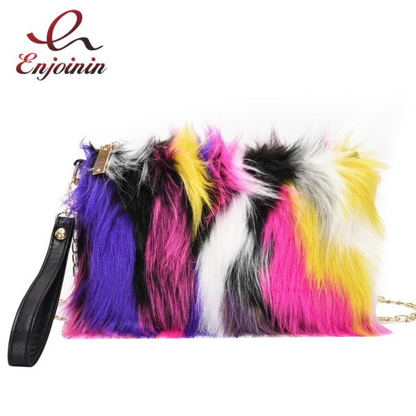 multi-color faux fur soft envelope clutch for women shoulder bag female purses and handbags chain bag designer trend
multi-color faux fur soft envelope clutch for women shoulder bag female purses and handbags chain bag designer trend