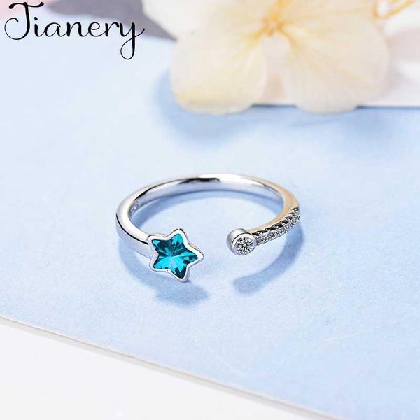 wedding rings blue crystal star opening ring for women girl gift silver color micro zircon anillos anel1, Slivery;golden
wedding rings blue crystal star opening ring for women girl gift silver color micro zircon anillos anel1, Slivery;golden