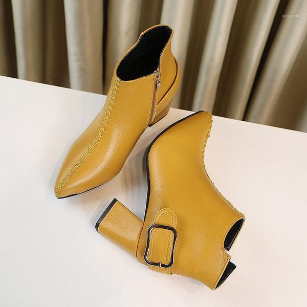 yellow black high heels women pointed toe leather zipper ankle boots fashion 2020 fall designer office ladies luxury shoes1
yellow black high heels women pointed toe leather zipper ankle boots fashion 2020 fall designer office ladies luxury shoes1