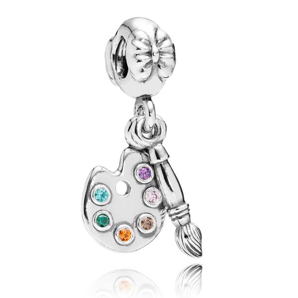 authentic 925 sterling silver artist's palette dangle charms beads pendant fit pandora bracelets & necklace for diy jewelry making, Black
authentic 925 sterling silver artist's palette dangle charms beads pendant fit pandora bracelets & necklace for diy jewelry making, Black