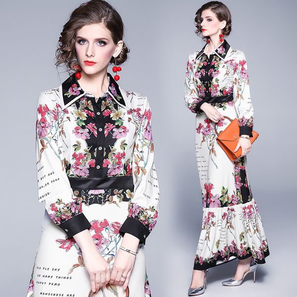 women print floral manga runway up autumn design skinny party maxi vacation swing line skater beach dress clothes hunl, Black;gray
women print floral manga runway up autumn design skinny party maxi vacation swing line skater beach dress clothes hunl, Black;gray