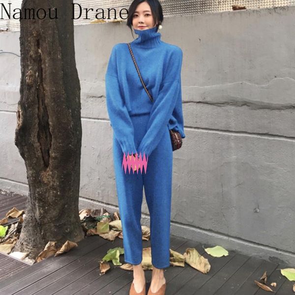 women's tracksuits 2 pieces set women winter autumn knitted tracksuit turtleneck sweater knit pants loose clothing suits female suit, Gray
women's tracksuits 2 pieces set women winter autumn knitted tracksuit turtleneck sweater knit pants loose clothing suits female suit, Gray