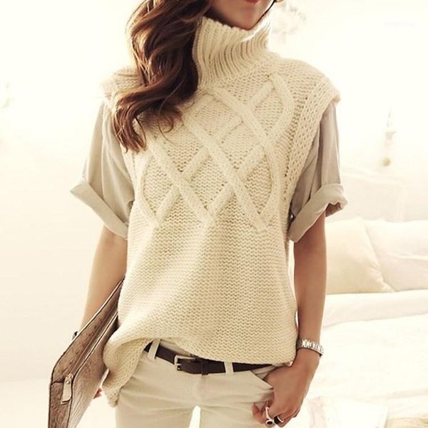 fashion 2018 fall winter women casual sleeveless thick warm knit pullovers sweaters shrug solid female turtleneck vest sweater1, White;black
fashion 2018 fall winter women casual sleeveless thick warm knit pullovers sweaters shrug solid female turtleneck vest sweater1, White;black