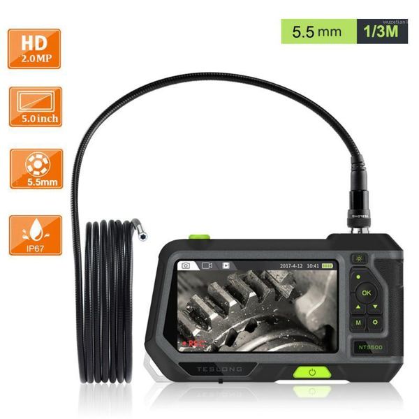 5.5mm flexible snake tube inspection camera 3m 1080p hd 5.0 inch full color screen 2.0mp industrial endoscope 6 leds ip671
5.5mm flexible snake tube inspection camera 3m 1080p hd 5.0 inch full color screen 2.0mp industrial endoscope 6 leds ip671