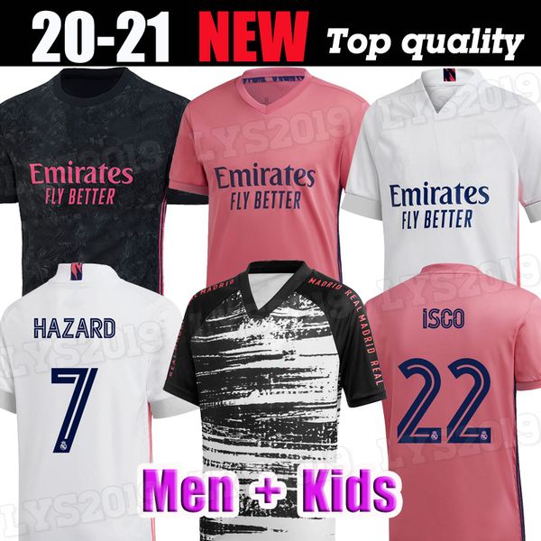 real madrid jerseys 20 21 soccer jersey hazard sergio ramos benzema vinicius camiseta football shirt uniforms men + kids kit sets 2020 2021, Black;yellow
real madrid jerseys 20 21 soccer jersey hazard sergio ramos benzema vinicius camiseta football shirt uniforms men + kids kit sets 2020 2021, Black;yellow
