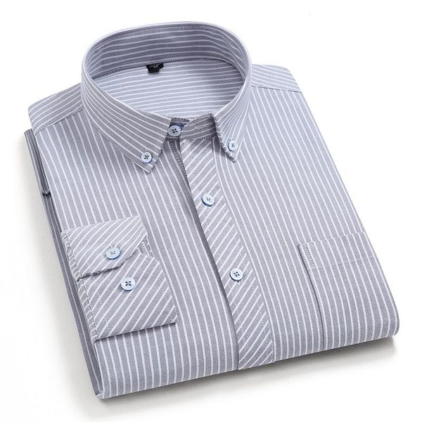 men's casual shirts cotton oxford striped plaid shirt for mens long sleeve leisure checked regular fit male clothes with pockets, White;black
men's casual shirts cotton oxford striped plaid shirt for mens long sleeve leisure checked regular fit male clothes with pockets, White;black