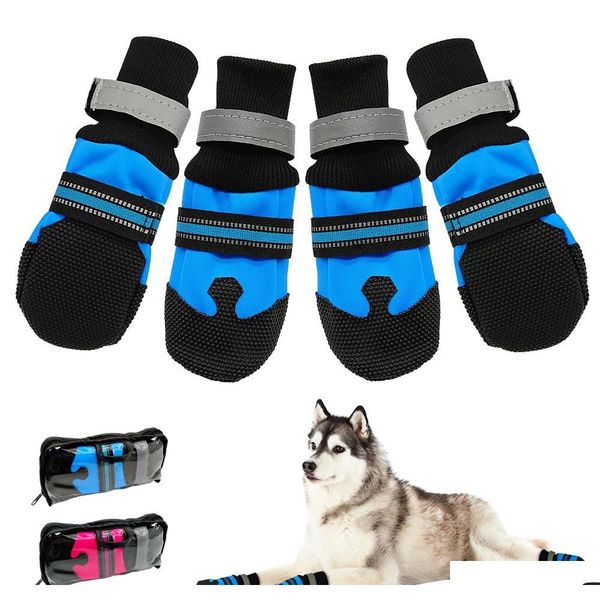 1pair waterproof winter pet dog shoes anti-slip snow pet boots paw protector warm reflective for medium large dogs labrador husky oc39l
1pair waterproof winter pet dog shoes anti-slip snow pet boots paw protector warm reflective for medium large dogs labrador husky oc39l