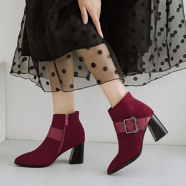 boots big size 9 10 11-17 women shoes ankle for ladies woman winter side zipper with drill belt buckle1, Black
boots big size 9 10 11-17 women shoes ankle for ladies woman winter side zipper with drill belt buckle1, Black