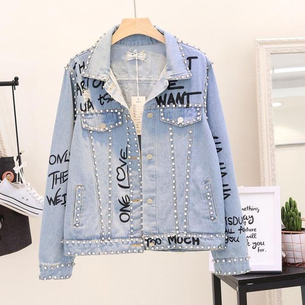 denim jacket women spring autumn big size loose diamond graffiti long sleeve short jeans jacket coat women basic student outwear, Black;brown
denim jacket women spring autumn big size loose diamond graffiti long sleeve short jeans jacket coat women basic student outwear, Black;brown