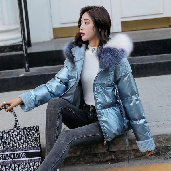 1pcs women's plus size padded coats 2020 winter bright side fleece splicing fur collar hooded parkas jackets ladies loose jacket, Black
1pcs women's plus size padded coats 2020 winter bright side fleece splicing fur collar hooded parkas jackets ladies loose jacket, Black