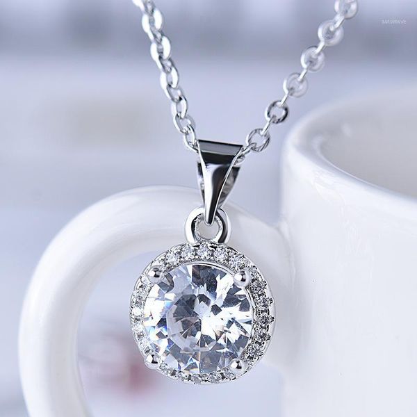 new fashion clavicle chain pendant zircon pendant necklace1, Silver
new fashion clavicle chain pendant zircon pendant necklace1, Silver