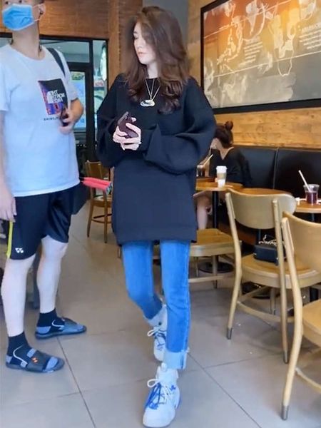 autumn 2020 new western style sweater women's loose korean jacket bf lazy wind blast street long sleeve top, Black
autumn 2020 new western style sweater women's loose korean jacket bf lazy wind blast street long sleeve top, Black