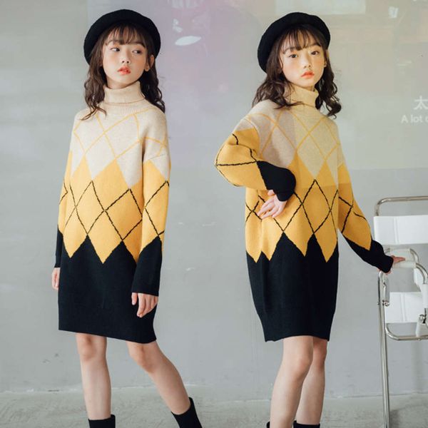 girls' autumn winter 2020 new 13263 korean thickened high neck knitted sweater skirt parent child drs, Red;yellow
girls' autumn winter 2020 new 13263 korean thickened high neck knitted sweater skirt parent child drs, Red;yellow