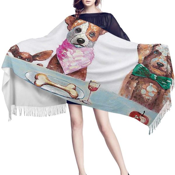 scarves women cashmere scarf thin lady puppy family shawls and wraps female hijab long head, Blue;gray
scarves women cashmere scarf thin lady puppy family shawls and wraps female hijab long head, Blue;gray
