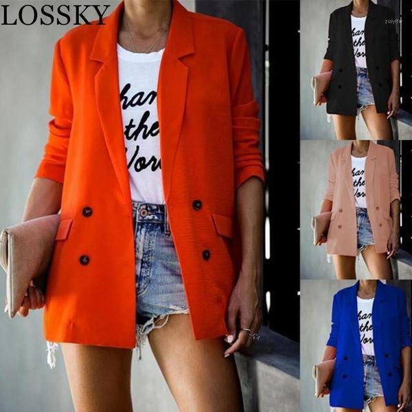 women chic black blue beige blazer pockets double breasted long sleeve workwear coat solid female casual outerwear jacket1, White;black
women chic black blue beige blazer pockets double breasted long sleeve workwear coat solid female casual outerwear jacket1, White;black