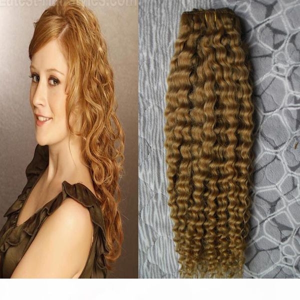 #27 strawberry blonde kinky curly clip in hair extensions 100g 7pcs clip in natural curly brazilian hair extensions, Black
#27 strawberry blonde kinky curly clip in hair extensions 100g 7pcs clip in natural curly brazilian hair extensions, Black