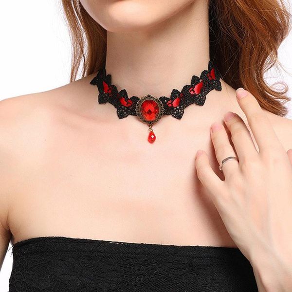 gothic chokers for women lace handmade vintage woven gem stone pendants necklace fashion victoria jewelry gift accessories, Golden;silver
gothic chokers for women lace handmade vintage woven gem stone pendants necklace fashion victoria jewelry gift accessories, Golden;silver