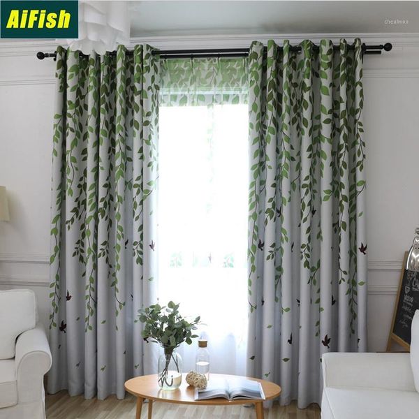 semi blackout window curtains panels for bedroom decoration green tree leaves birds curtain thermal insulated drapes living room1
semi blackout window curtains panels for bedroom decoration green tree leaves birds curtain thermal insulated drapes living room1