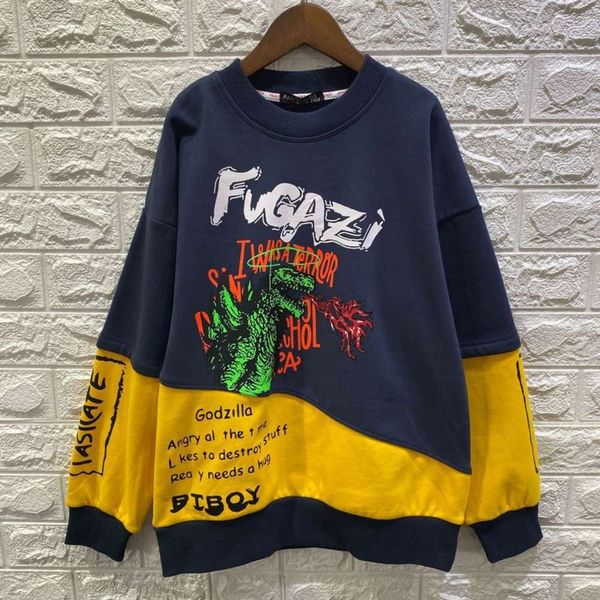 children's autumn wear winter 2020 big fashion boys and girls' printed letter color matching pullover, Black
children's autumn wear winter 2020 big fashion boys and girls' printed letter color matching pullover, Black
