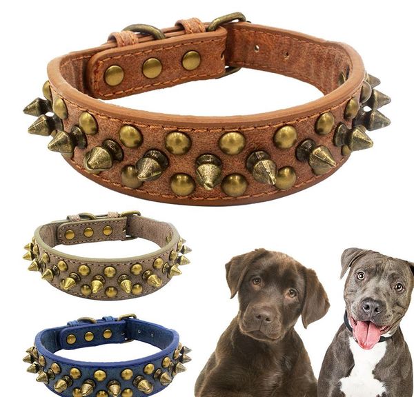 dog collar leather punk spiked studded rivet dog collars round spikes durable pet products for small/medium/larges dogs xs-xl khwly
dog collar leather punk spiked studded rivet dog collars round spikes durable pet products for small/medium/larges dogs xs-xl khwly