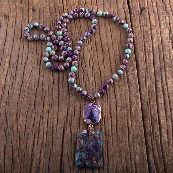 pendant necklaces fashion bohemian jewelry gorgeous gems long knotted with semi precious stone for women boho necklace, Silver
pendant necklaces fashion bohemian jewelry gorgeous gems long knotted with semi precious stone for women boho necklace, Silver