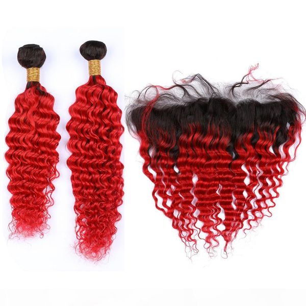 malaysian ombre bright red deep wave human hair 2bundles and frontal #1b red ombre human hair weave wefts with 13x4 lace frontal closure, Black;brown
malaysian ombre bright red deep wave human hair 2bundles and frontal #1b red ombre human hair weave wefts with 13x4 lace frontal closure, Black;brown